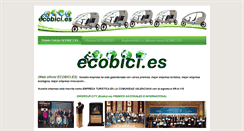 Desktop Screenshot of ecobici.es